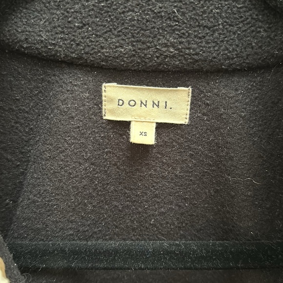 DONNI. Polar Fleece 1/2 Zip Jet/Camel - Picture 4 of 6